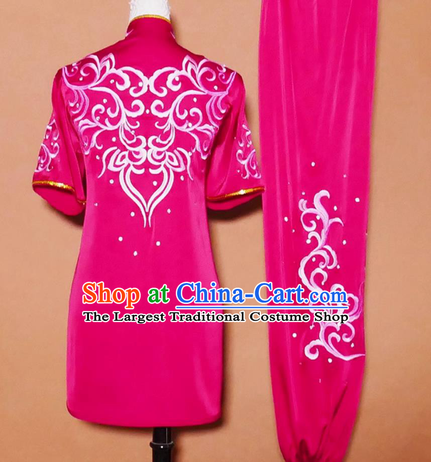 Embroidered Kung Fu Suit Training Uniform Nanquan Competition Costume Martial Arts Performance Colorful Outfit