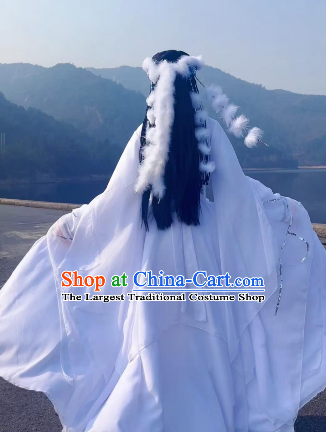 TV Series My Fair Princess Han Xiang Costume Ancient China Imperial Concubine Clothing Traditional Dance White Dress