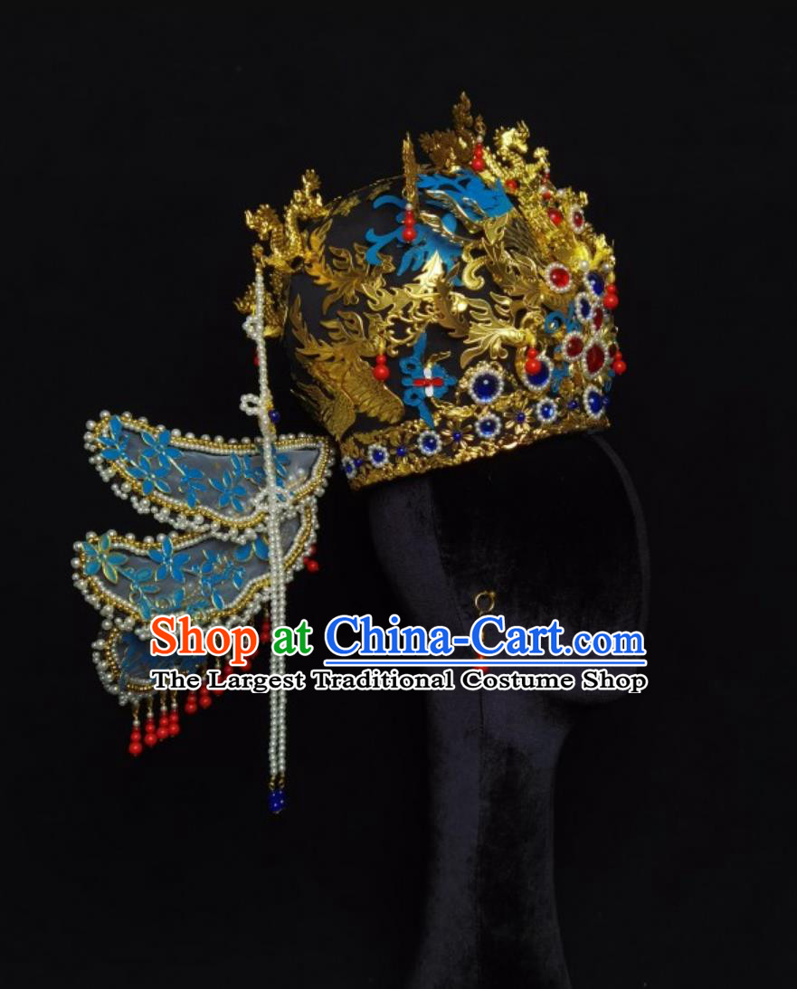 Imperial Ming Dynasty Phoenix Coronet Forbidden City Wedding Headdress Ancient Chinese Royal Empress Hair Jewelry