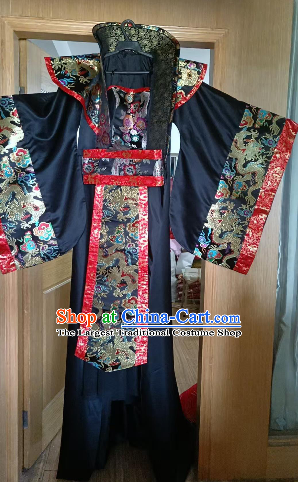 Tang Dynasty Empress Wu Zetian Costume Hanfu Black Noble Consort Queen Dress Ancient Chinese Clothing