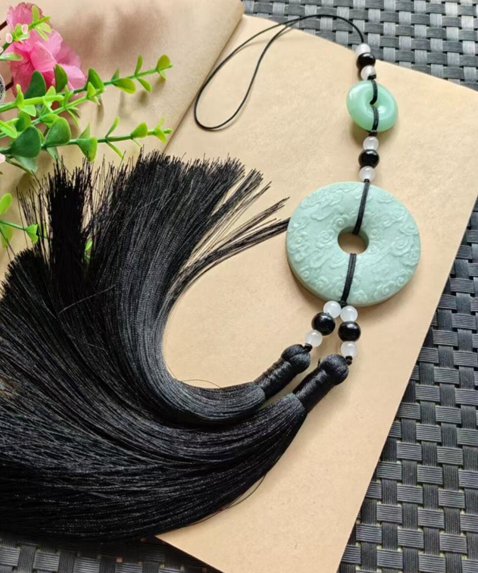 Handmade Hanfu Waist Jewelry Traditional Jade Waist Pendant Carving Could Craft