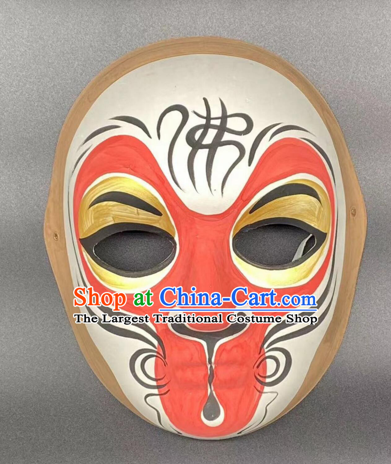 Chinese Beijing Opera Mask Hand Painted Monkey King Mask