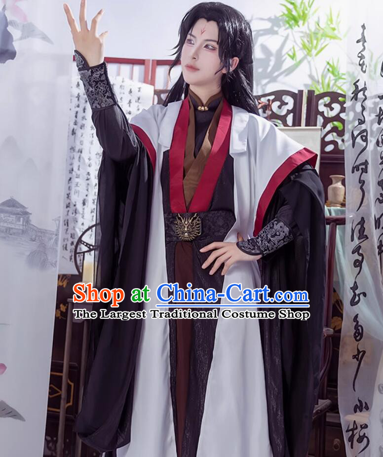 Luo Binghe Cosplay Costume The Scum Villains Self Saving System Chinese Hanfu Outfit Ancient Hero Clothing
