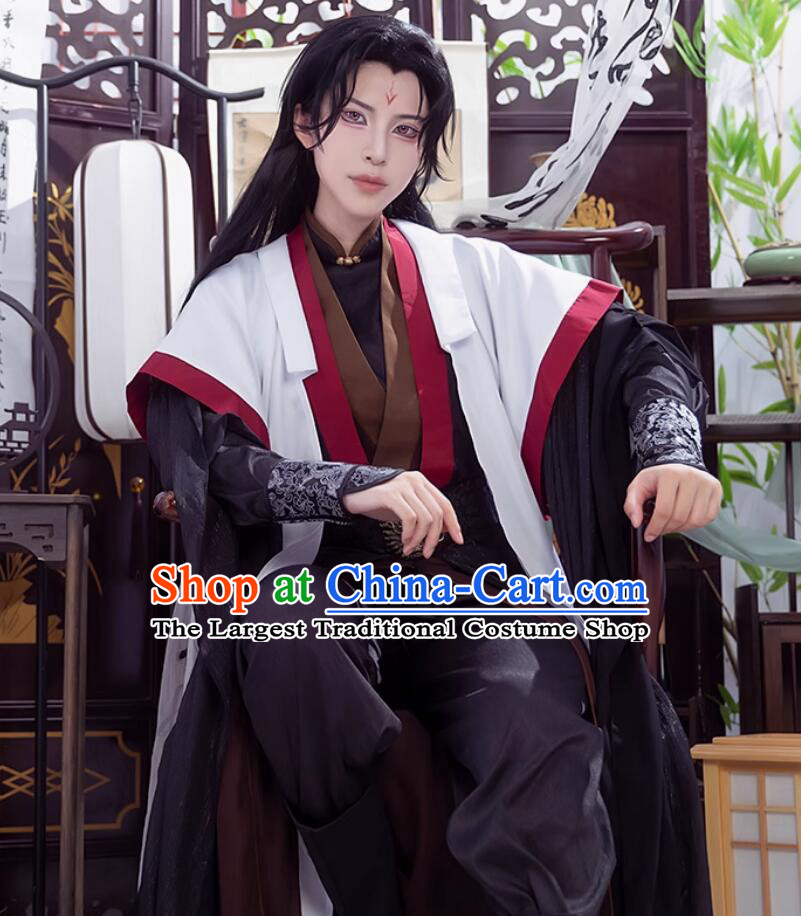Luo Binghe Cosplay Costume The Scum Villains Self Saving System Chinese Hanfu Outfit Ancient Hero Clothing
