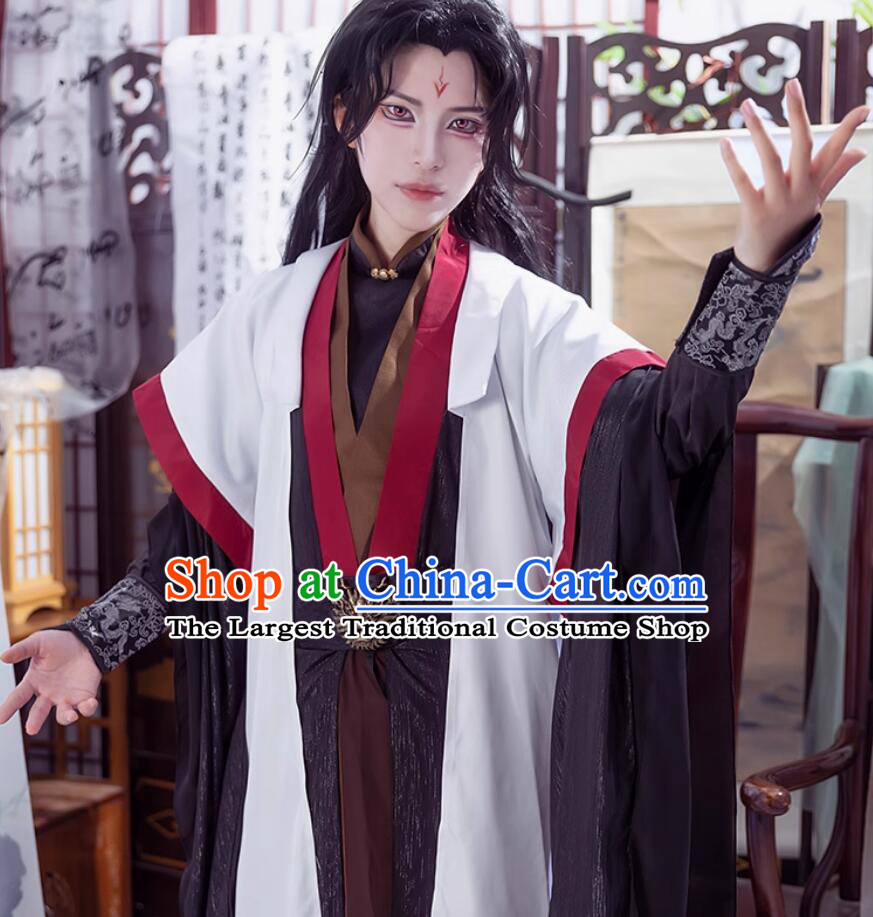 Luo Binghe Cosplay Costume The Scum Villains Self Saving System Chinese Hanfu Outfit Ancient Hero Clothing