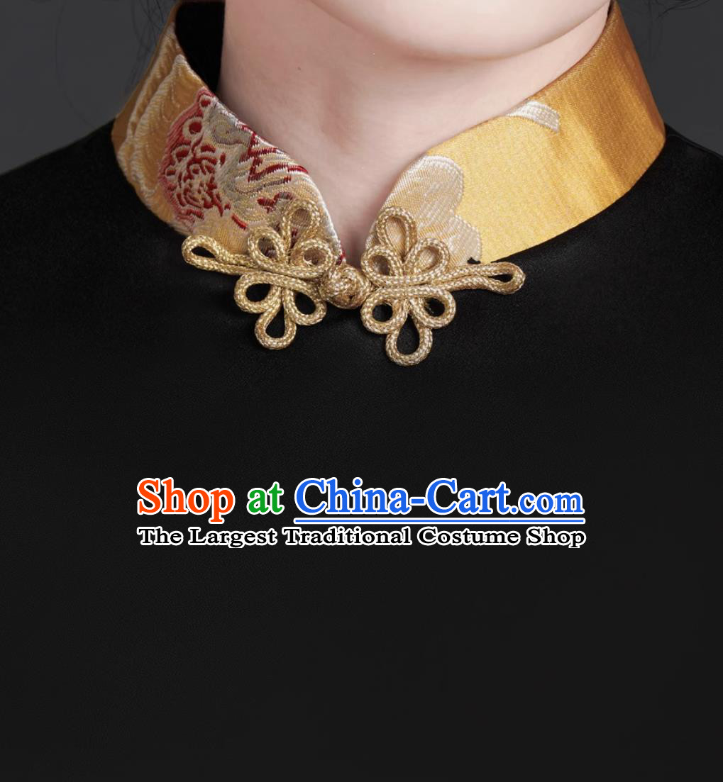 Stage Performance Qipao Slim Long Evening Dress Chinese Banquet Gown