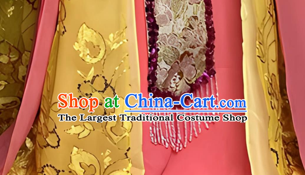 Custom TV Series Costume Ancient Chinese Empress Dance Attire The Heroes Yu Xin Dress