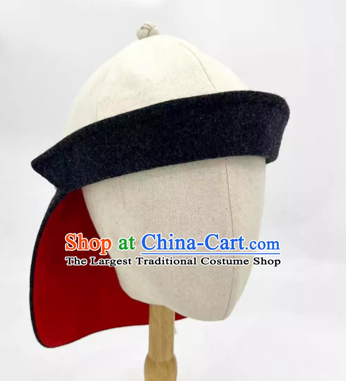 Kublai Khan Mongolian Hat Handmade Folded Brim Hat Chinese Yuan Dynasty Emperor Historical Replica Headwear