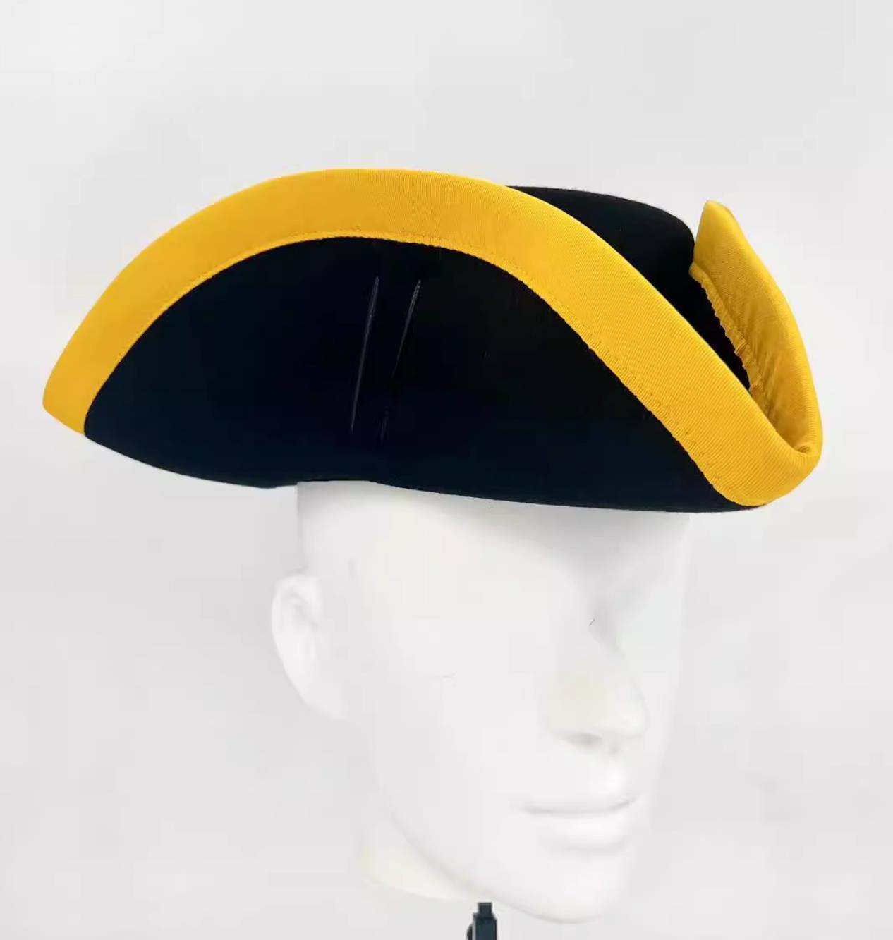 Peter The Great Hat th Century European Simple Tricorne Historical Replica King Headpiece