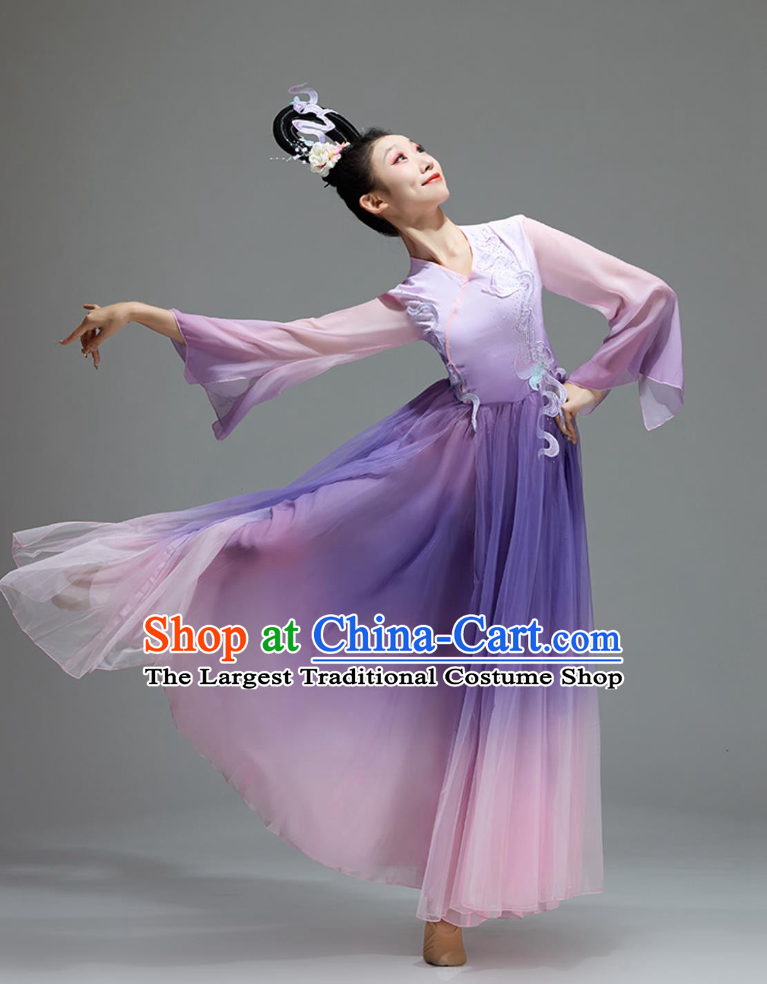 Classical Dance Costume Women Chinese Style Opening Performance Outfit Purple Charm Repertoire Art Exam Show Dress