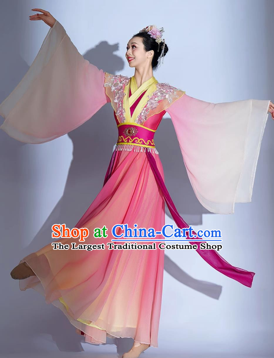 Classical Dance Costume Women Hanfu Supplier Seven Fairies Dress Chinese Han Tang Dance Outfit