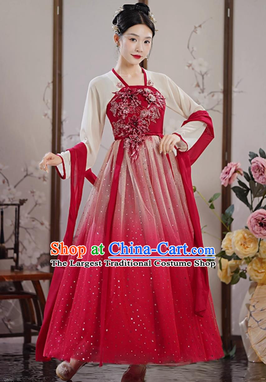Hanfu Women Modified Ancient Dress Chinese Classical Dance Costume Traditional Performance Clothing