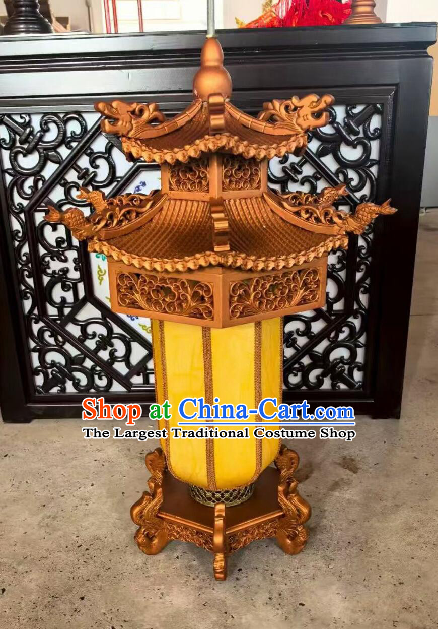 Full Handmade Wood Carving Lantern Traditional Chinese Lamp Giant Palace Lantern