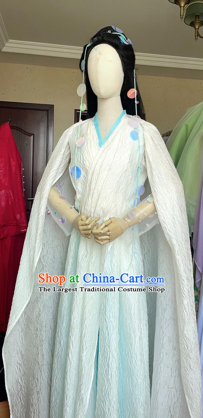 Chinese Paladin  Fairy Shui Bi Zhao Zhuona Dress Ancient Chinese TV Series Goddess Replica Costume