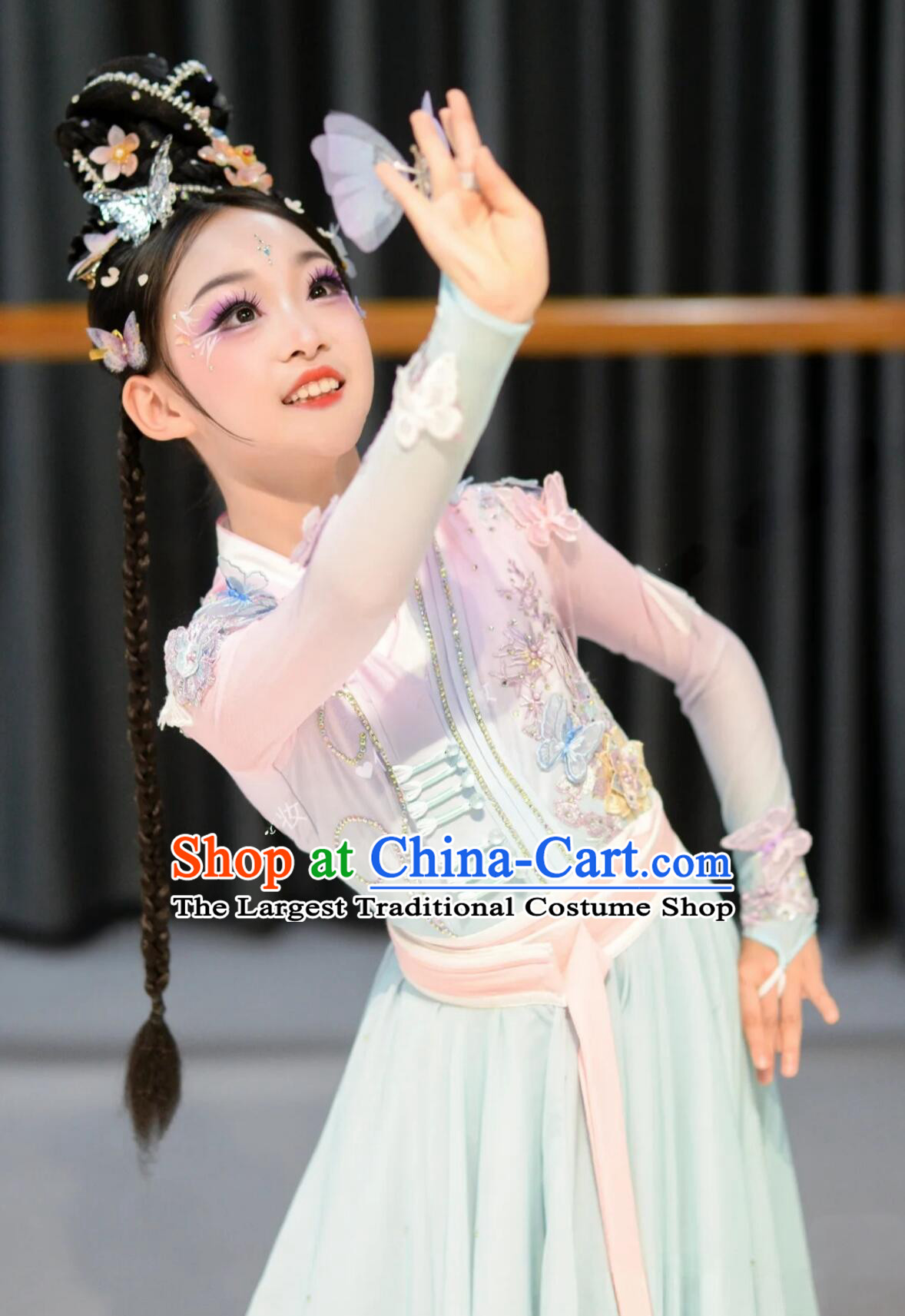 Classical Dance Die Meng Yun Shui Xiang Costume Chinese Stage Performance Solo Dance Outfit