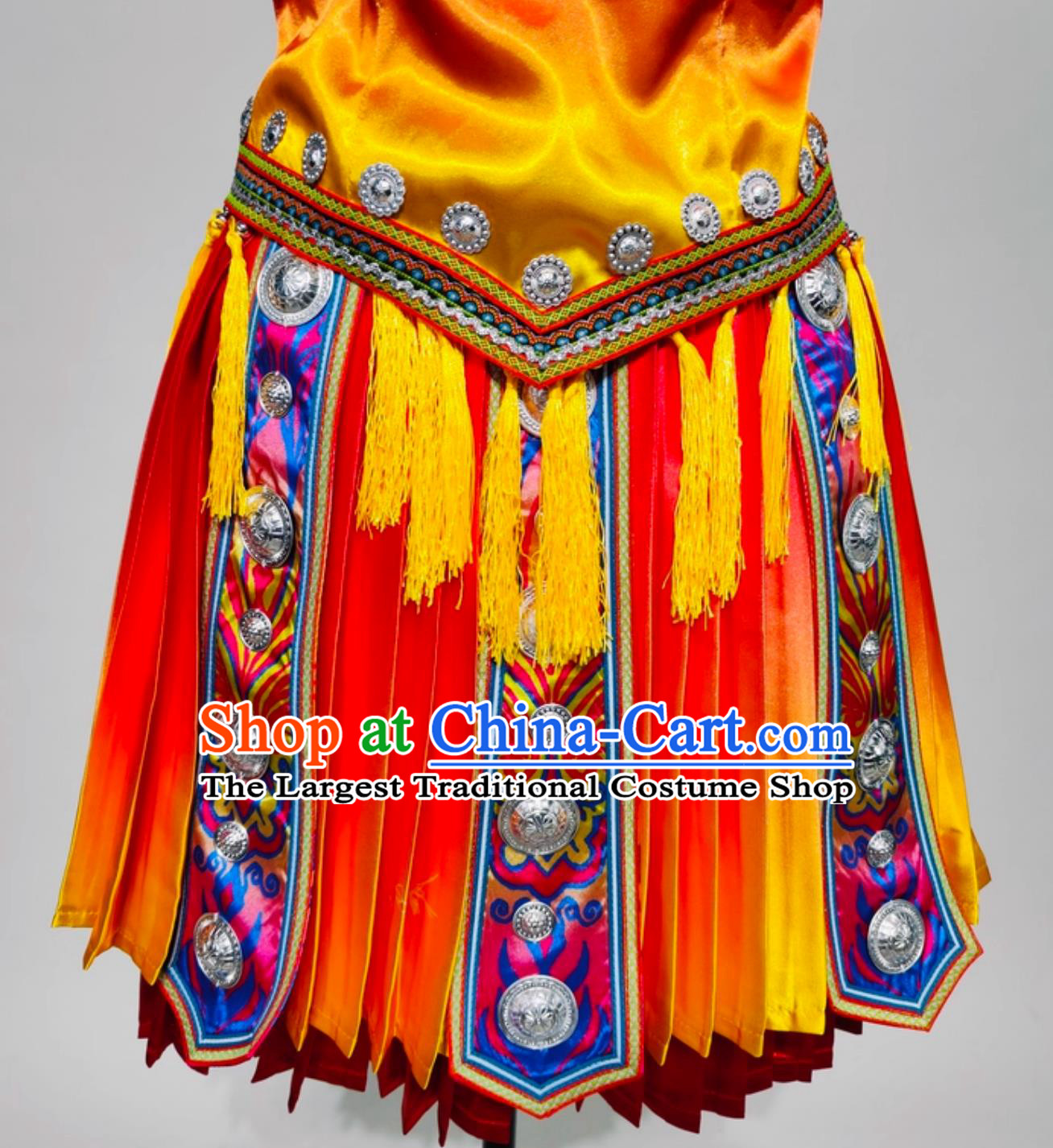 Yunnan Ethnic Style Dance Short Dress Guizhou Minority Embroidered Costume Chinese Women Miao Stage Performance Attire