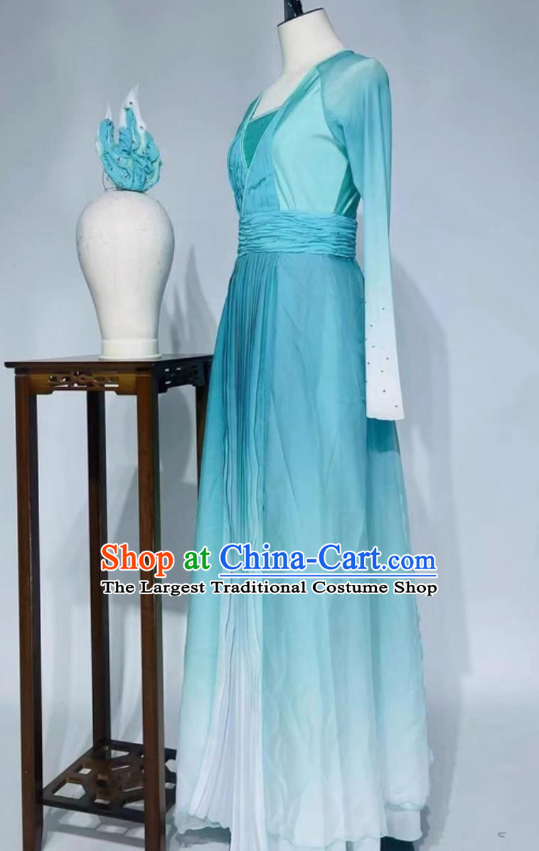 Classical Dance Performance Costume Chinese Women Stage Group Dance Attire