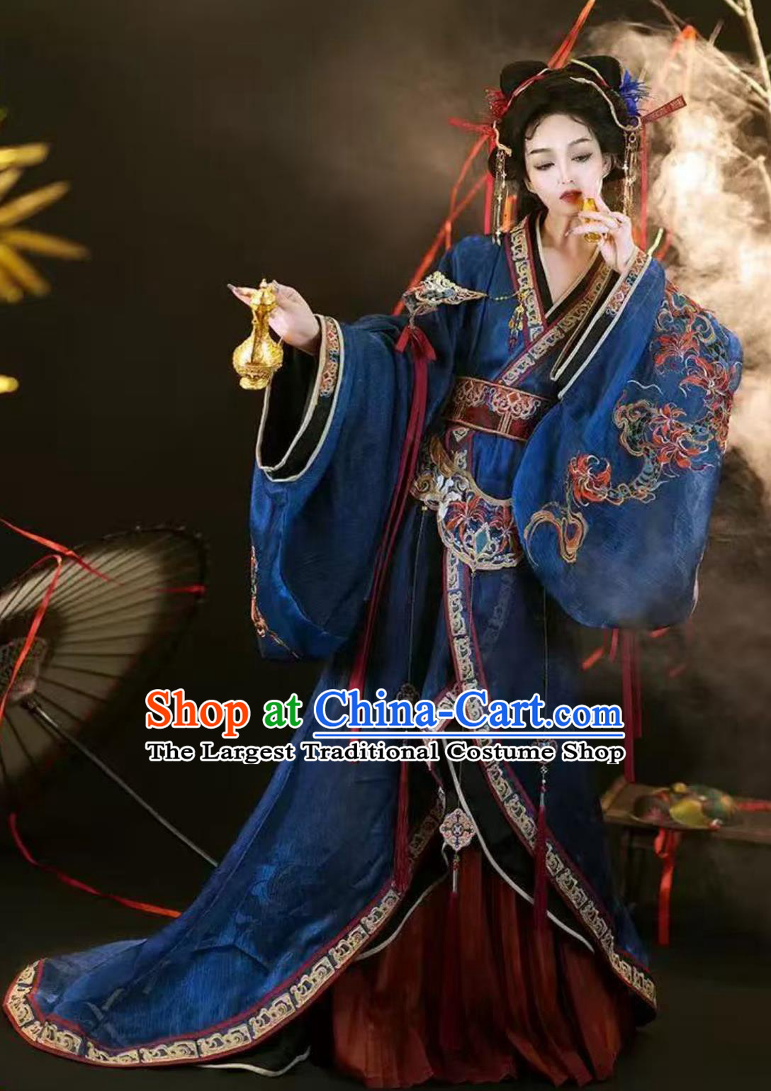 Chinese Hanfu Women Warring States Robe Wei Jin Southern Northern Dynasties Princess Dress Clothing