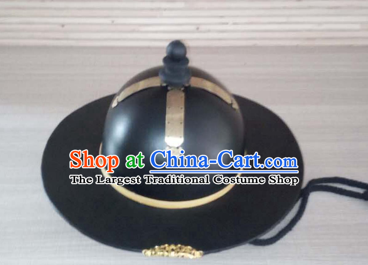 Ming Dynasty Jinyiwei Hat Costume Drama Crown Ancient Chinese Headwear Historical Theater Official Helmet