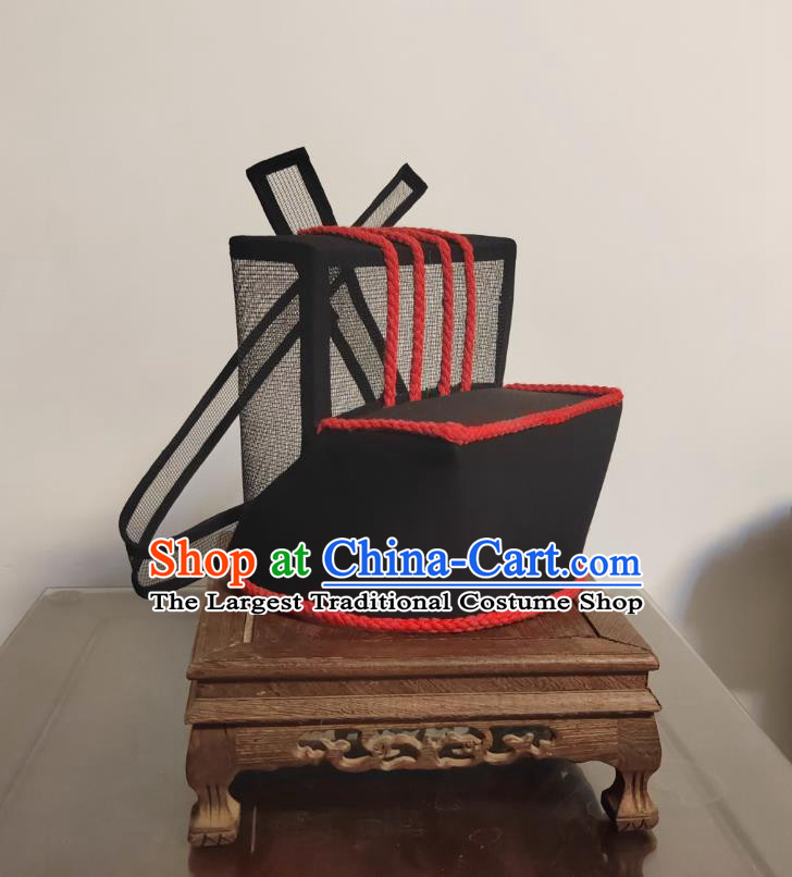 Chinese TV Drama Costume Headpiece Song Dynasty Prime Minister Hat Traditional Historical Headwear Official Crown