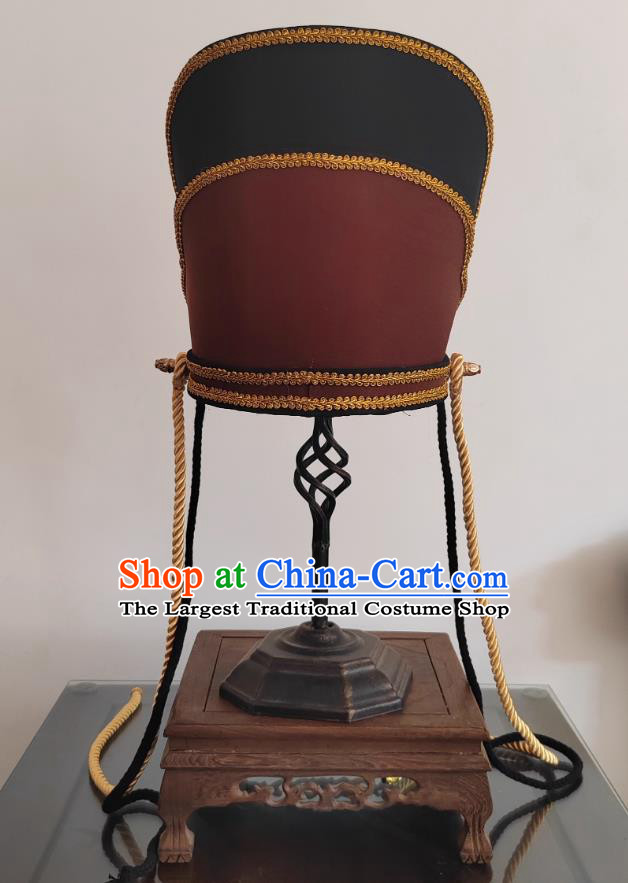 Ancient Minister Hat Chinese Five Beam Crown Three Kingdoms Headpiece Zhuge Liang Official Ceremonial Headwear