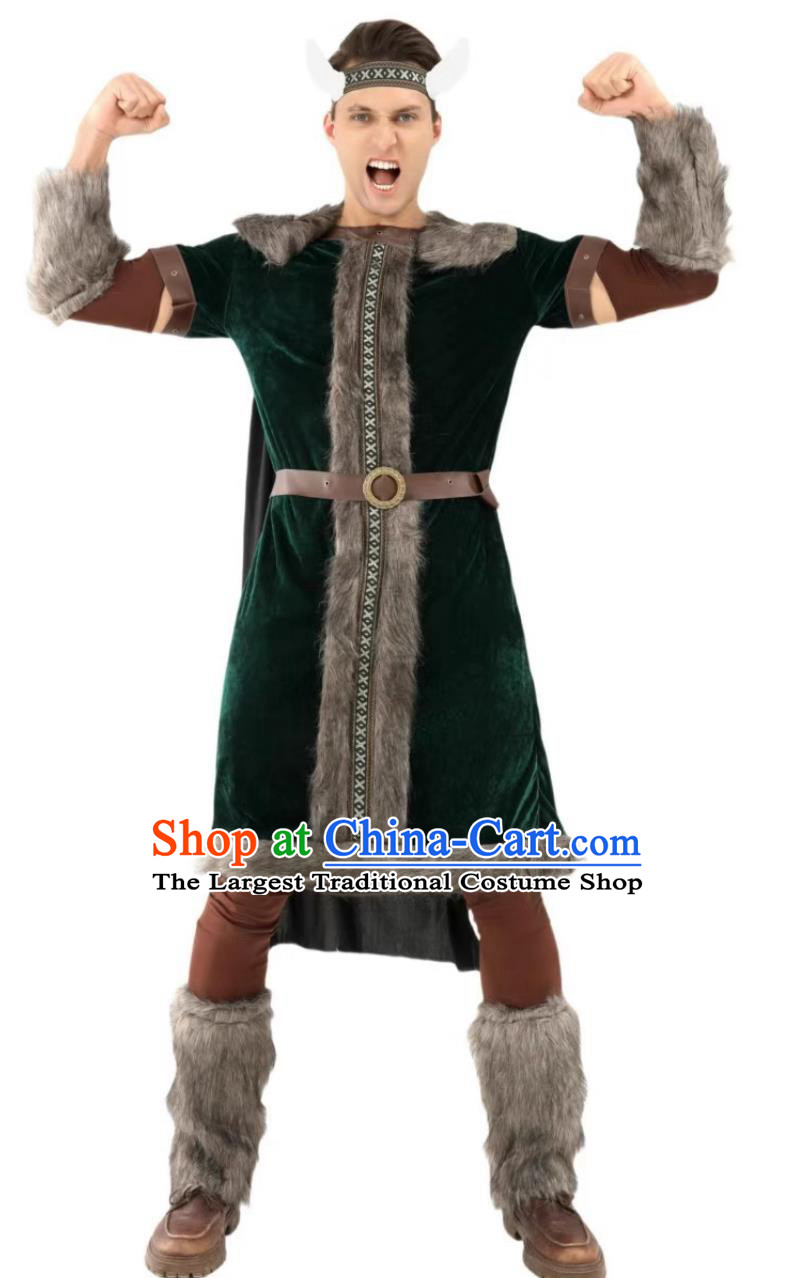 Medieval Viking Pirate Costume Halloween Cosplay Roleplay Performance Outfit