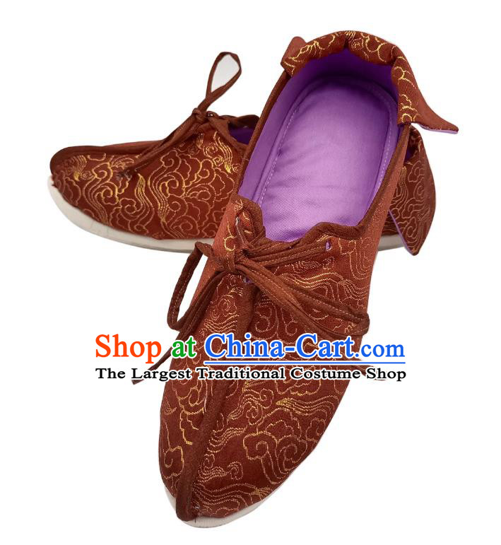 Southern Song Dynasty Hanfu Shoes Handmade Thousand Layer Sole Cloth Shoes Traditional Chinese Shoes