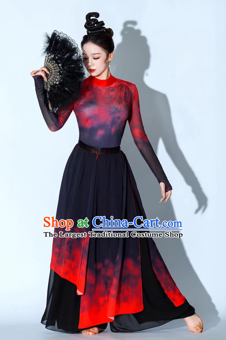 Xiang Wang Xing Dance Costume Chinese Classical Dance Fan Dance Clothing Jazz Dance Outfit