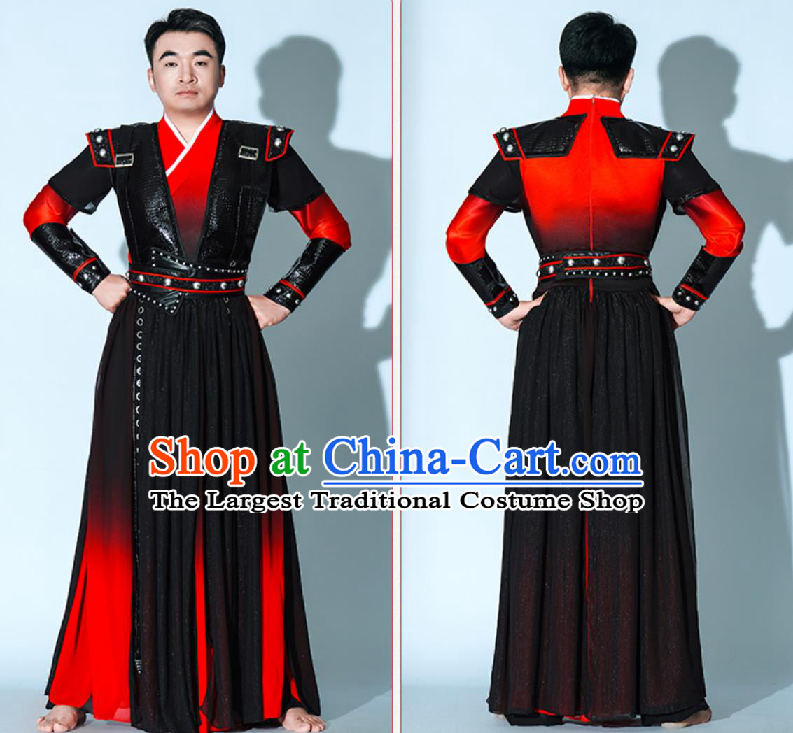 Xiang Wang Xing Sword Dance Outfit Chinese Style Hanfu Male Drum Performance Costume
