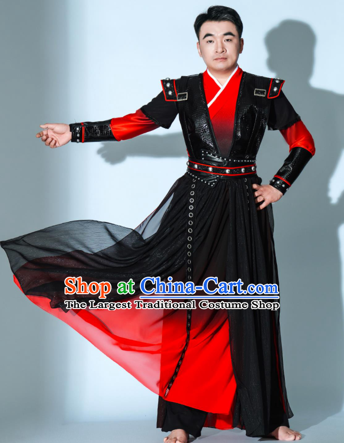 Xiang Wang Xing Sword Dance Outfit Chinese Style Hanfu Male Drum Performance Costume