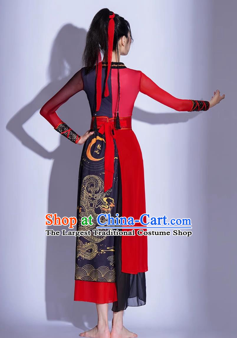Ji Ming Yue Heroine Dance Costume Chinese Style Fan Dance Outfit Female Jazz Dance Clothing