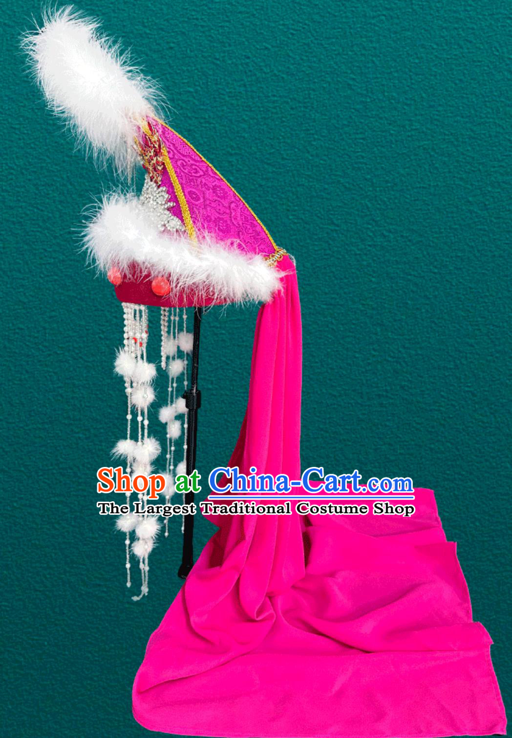 Child Mongolian Headpiece Chinese Drama Dance Performance Hair Accessory Fragrant Imperial Concubine Hat