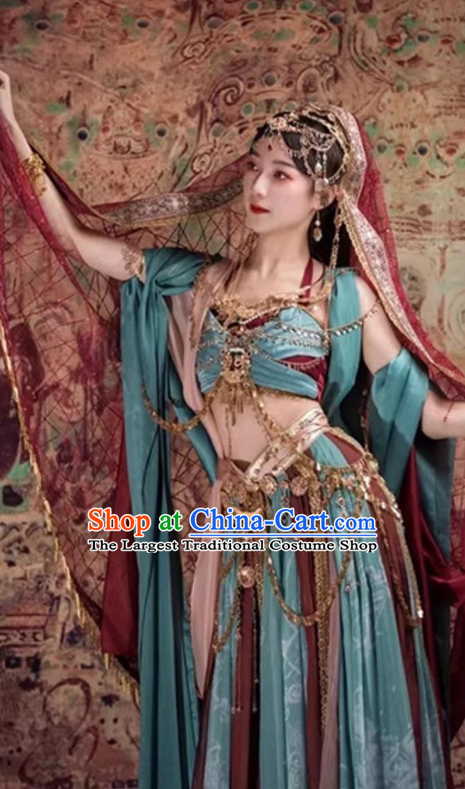 Dunhuang Feitian Performance Costume Chinese Classical Dance Women Dress Ancient Fairy Hanfu