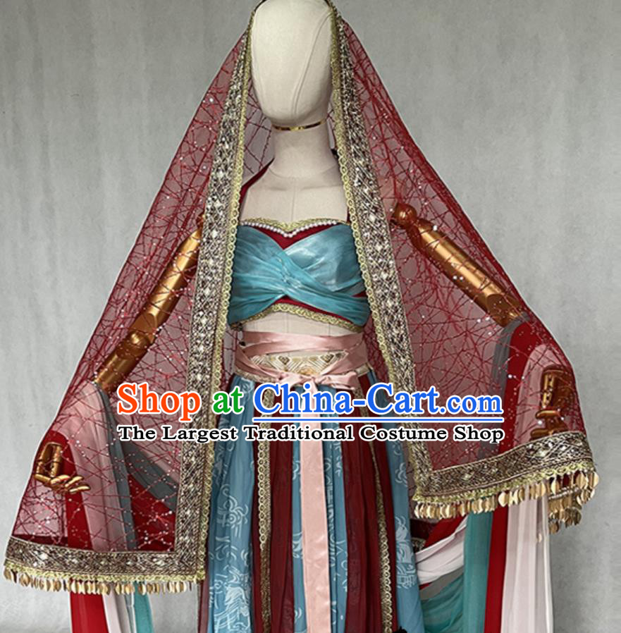 Dunhuang Feitian Performance Costume Chinese Classical Dance Women Dress Ancient Fairy Hanfu