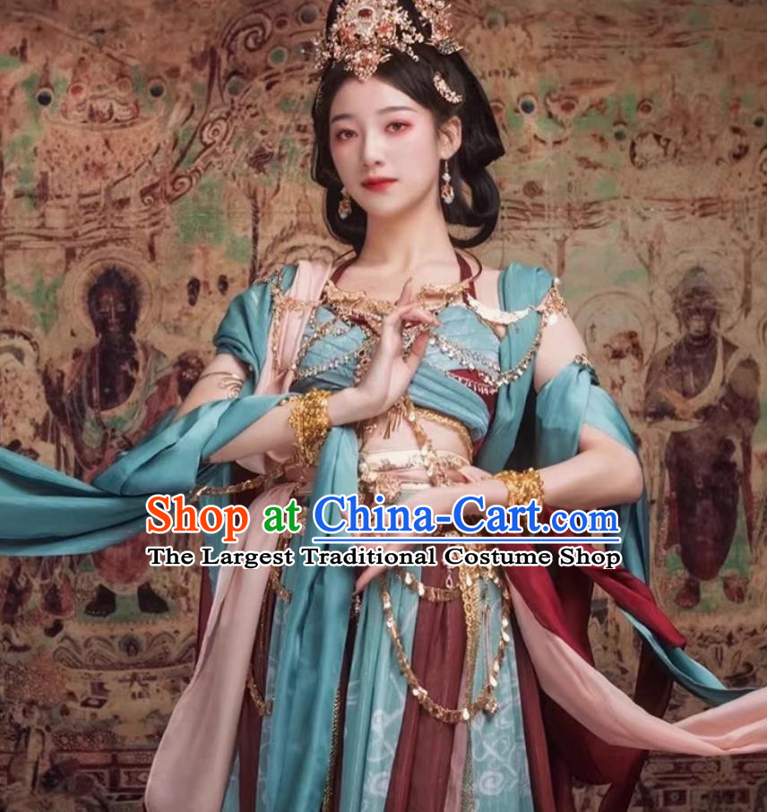 Dunhuang Feitian Performance Costume Chinese Classical Dance Women Dress Ancient Fairy Hanfu