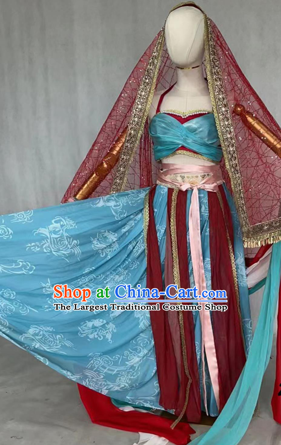 Dunhuang Feitian Performance Costume Chinese Classical Dance Women Dress Ancient Fairy Hanfu