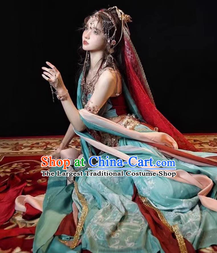 Dunhuang Feitian Performance Costume Chinese Classical Dance Women Dress Ancient Fairy Hanfu