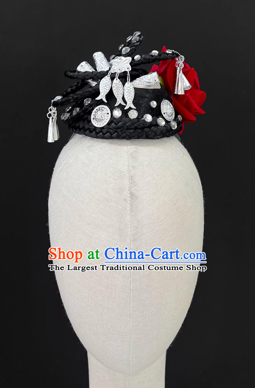Whispering Dance Headdress Ethnic Minority Yao Stage Performance Silver Ornaments
