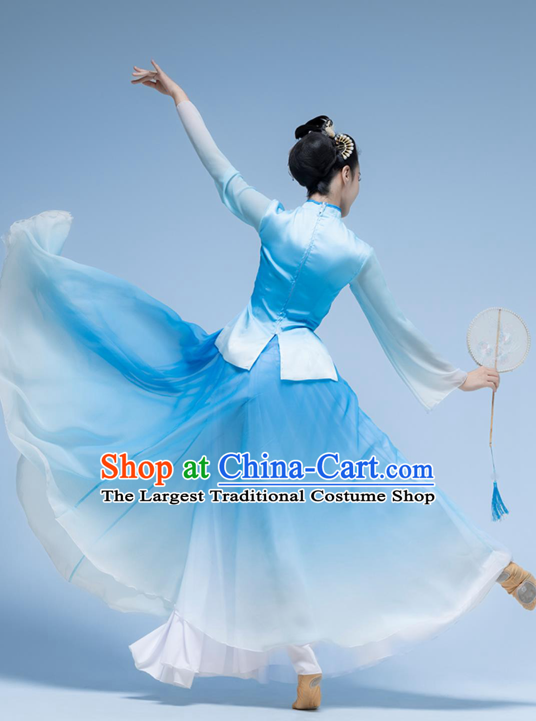 Classical Dance Performance Costume Women Flowy Republic Of China Era Clothing