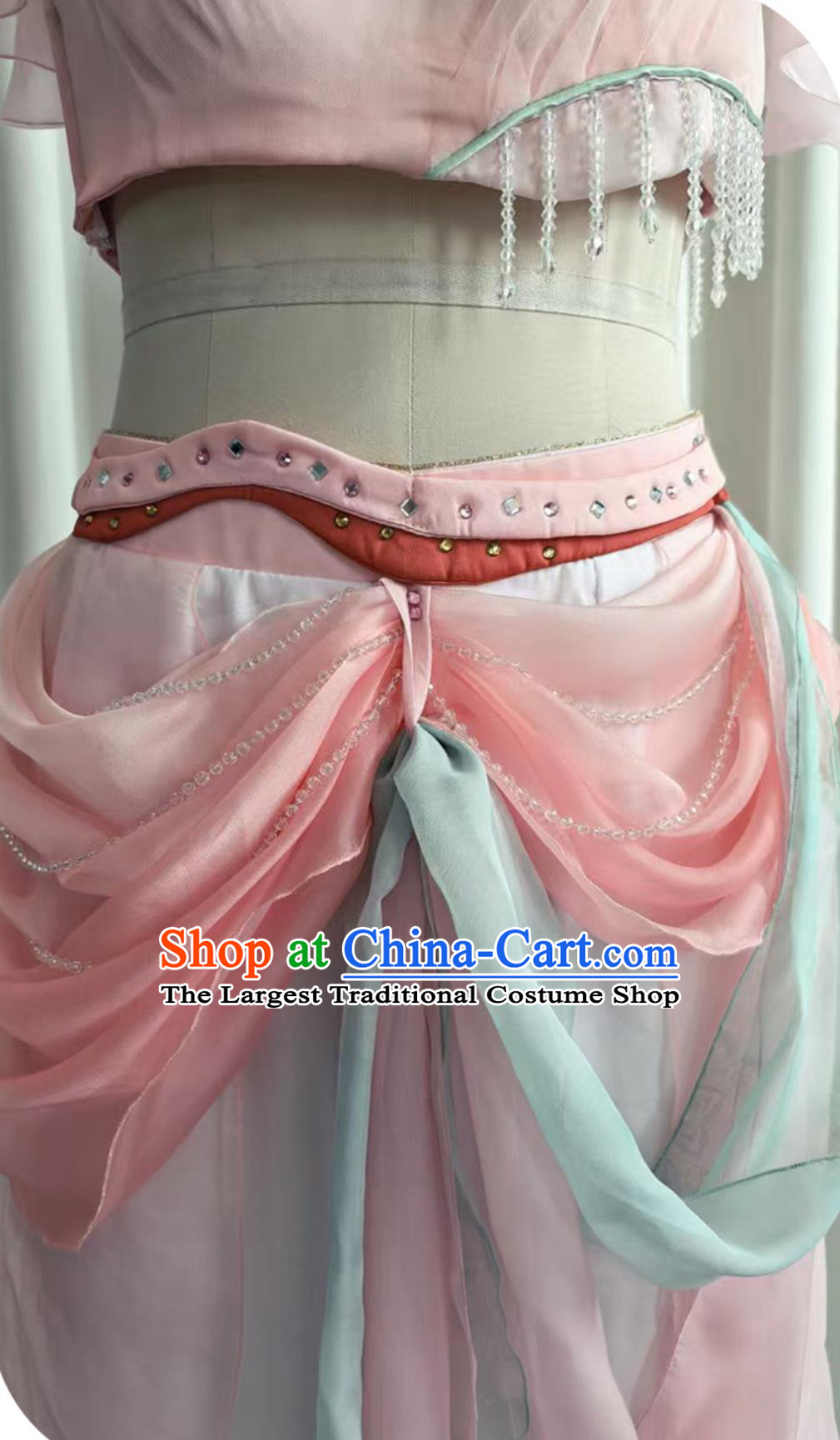 Classical Dance Costume Ling Er Same Style Seated Lotus Gradient Feitian Clothing Dunhuang Performance Costume