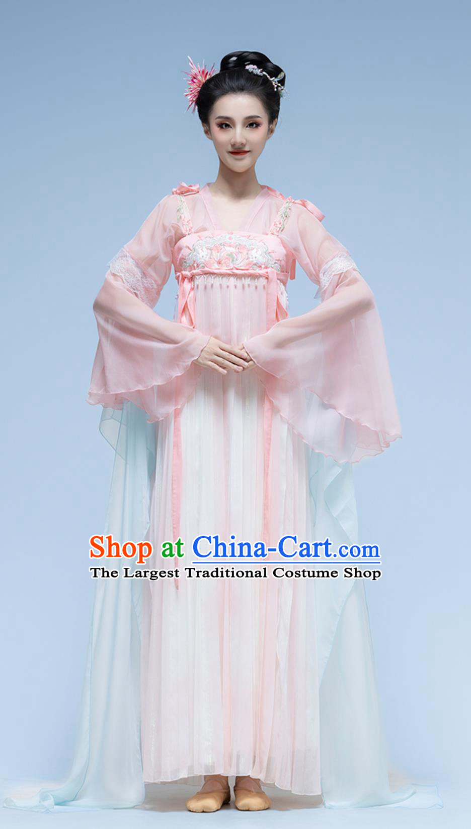 Classical Dance Costume Han Tang Dance Performance Clothing Women Chinese Ancient Style Flowy Dress