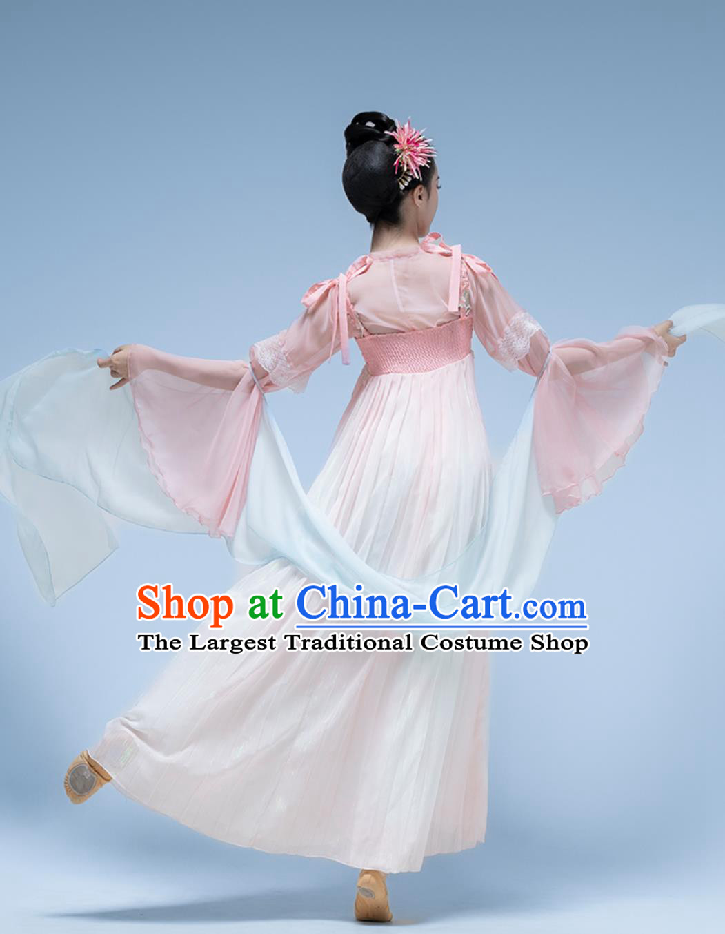 Classical Dance Costume Han Tang Dance Performance Clothing Women Chinese Ancient Style Flowy Dress