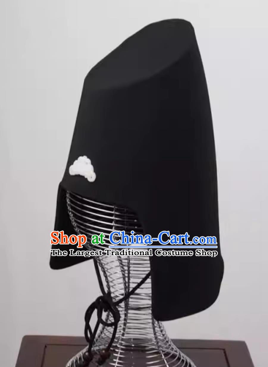 Handmade Stage Performance Headpiece Qin Dynasty Eunuch Hat Chinese Wei Jin Dynasties Crown