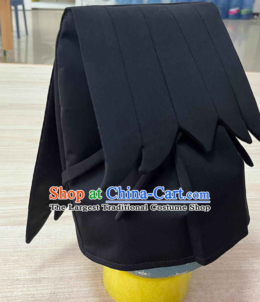 Han Dynasty Traditional Hat Letian Scarf Huayang Headpiece Ancient Chinese Scholar Headwear