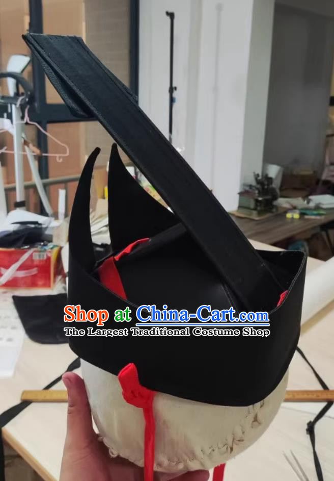 Han Dynasty Chang Crown With Ze Set Chinese Hanfu Headwear Official Headgear Emperor Gaozu Ceremonial Hat