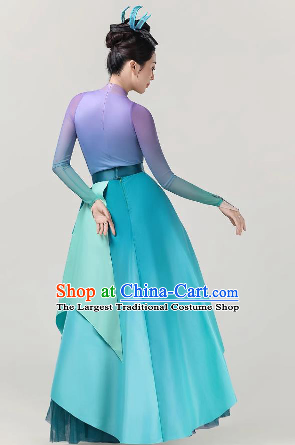 Orchid Dance Costume Chinese Spring Festival Gala Stage Performance Dress Women Classical Group Dance Attire