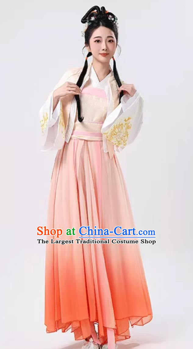 Divine Horse Auspicious Clouds Henan Spring Gala Dance Clothing Chinese Han Tang Flower Hairpin Group Dance Classical Performance Costume