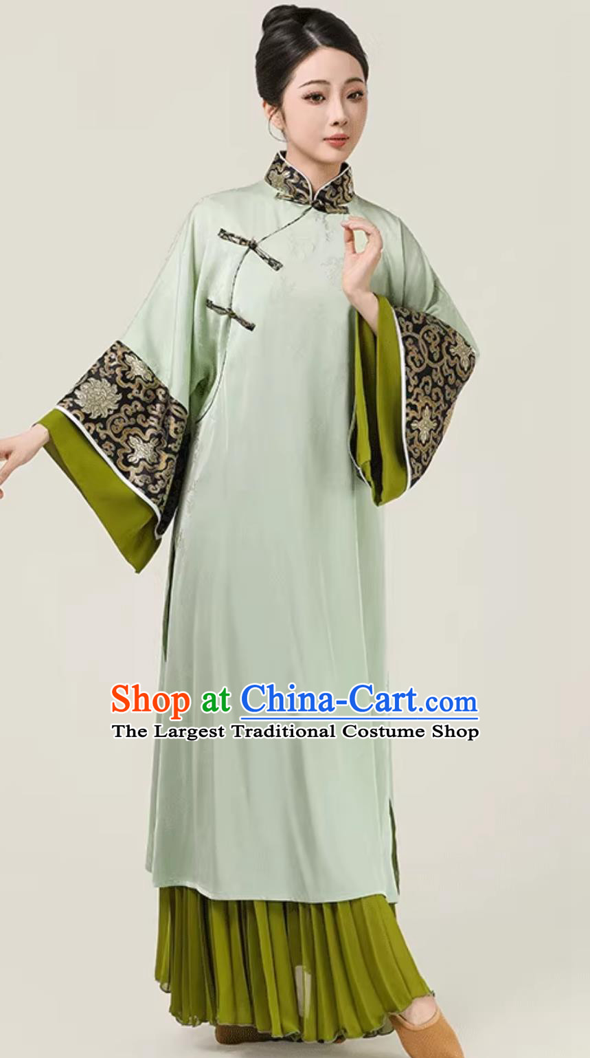 Ningfang Women Group Dance Classical Performance Costume Chinese Qing Dynasty Flowing Attire