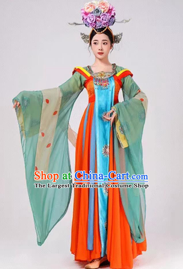 Lantern Festival Dance Linglong Tang Palace Glory Classical Performance Costume Chinese Han Tang Wide Sleeve Attire