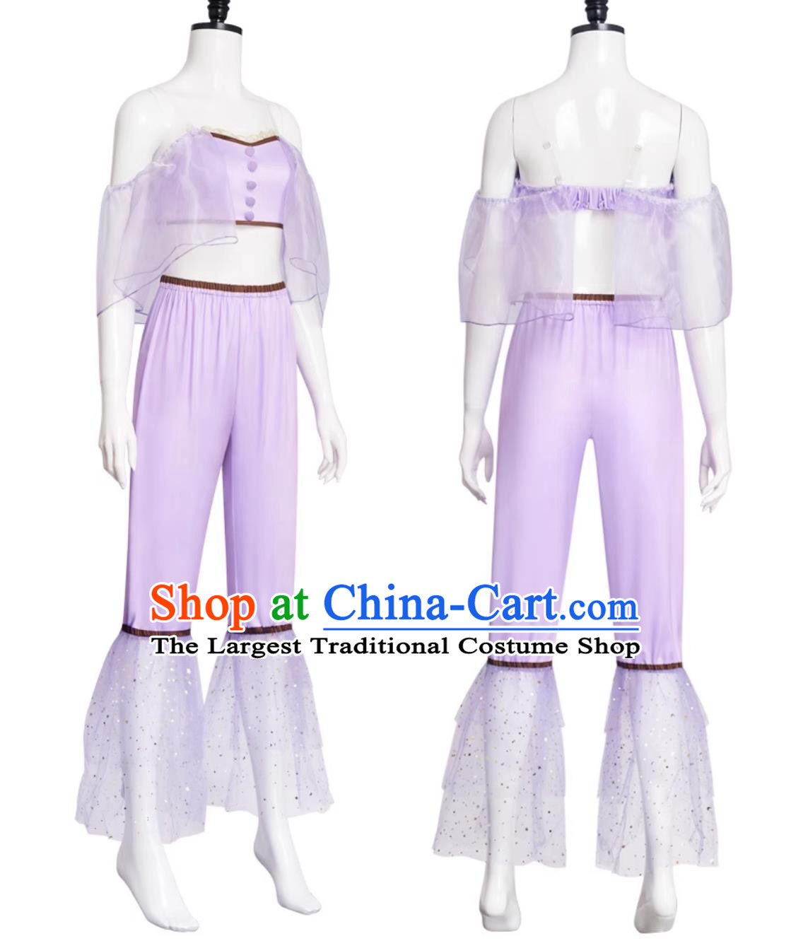 Halloween Cosplay Costume Anime Performance Purple Dress
